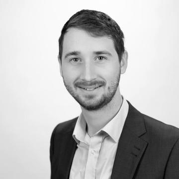 Black & white image of Michael Heseltine